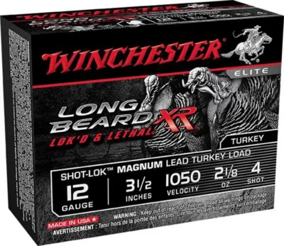 Winchester Ammo STLB12LM4 Long Beard XR Shot-Lok Magnum 12 Gauge 3.50″ 2 1/8 oz