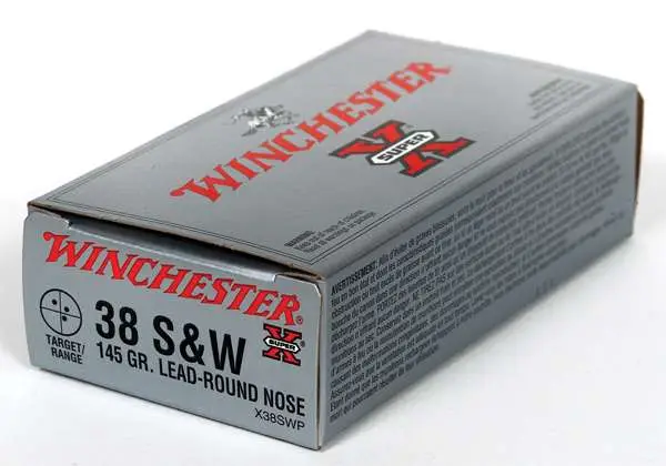 Winchester Ammo X38SWP Super-X 38 S&W 145 gr Lead Round Nose (LRN) 50 Bx/ 10 Cs Winchester Ammo X38SWP Super-X 38 S&W 145 gr Lead Round Nose (LRN) 50 Bx/ 10 Cs