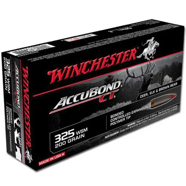 Winchester Ammo S325WSMCT Expedition Big Game 325 WSM 200 gr AccuBond CT 20 Bx/ Winchester Ammo S325WSMCT Expedition Big Game 325 WSM 200 gr AccuBond CT 20 Bx/
