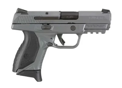 Ruger 8649 American  45 ACP 3.75″ 7+1 Gray Cerakote Black Wraparound Ergonomic G