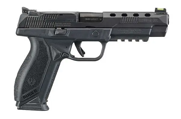 Ruger 8672 American 9mm Luger 5″ 17+1 Black Black Wraparound Ergonomic Grip Ruger 8672 American 9mm Luger 5″ 17+1 Black Black Wraparound Ergonomic Grip