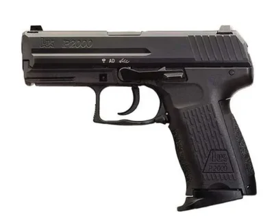 HK 81000043 P2000 V3 9mm Luger 3.66″ 10+1 (2) Black Black Steel Slide Black Interchangeable Backstrap Grip