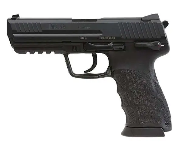 Heckler & Koch HK45 V1 DA/SA 45 ACP, 10+1 Safety, Black 4.46″