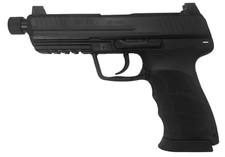 HK 745001TA5 HK45T Tactical V1 45 ACP 5.20″ 10+1 Black Black Interchangeable Bac HK 745001TA5 HK45T Tactical V1 45 ACP 5.20″ 10+1 Black Black Interchangeable Bac