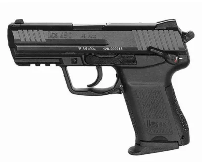 HK 81000019 HK45 Compact *MA Compliant 45 ACP 3.94″ 8+1 Black Black Interchangea