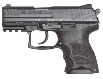 HK 81000089 P30SK *MA Compliant 9mm Luger 3.27″ 10+1  Black Interchangeable Back