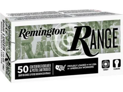 Remington Ammunition 28565 Range 9mm Luger 124 gr Full Metal Jacket (FMJ) 50 Per Box/10 Cs
