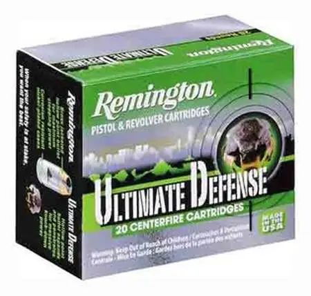 Remington Ammunition HD9MMD Ultimate Defense 9mm Luger +P 124 gr Brass Jacket H Remington Ammunition HD9MMD Ultimate Defense 9mm Luger +P 124 gr Brass Jacket H