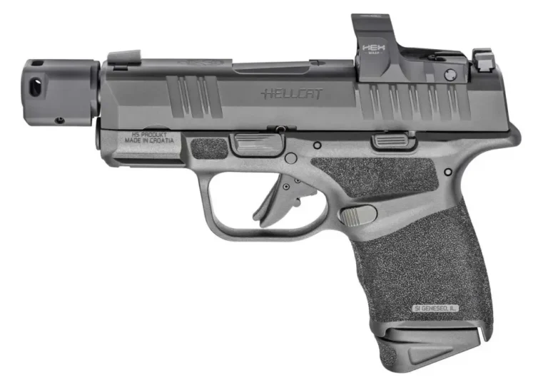 Springfield Armory HC9389BTOSPWASP Hellcat Micro-Compact RDP 9mm Luger 3.80″ 13+1, 11+1 Black Frame Black Melonite Steel with Top Serrations & Optic Cuts Slide Adaptive Textured Black Polymer Grip Includes Hex Wasp Red Dot Springfield Armory HC9389BTOSPWASP Hellcat Micro-Compact RDP 9mm Luger 3.80″ 13+1, 11+1 Black Frame Black Melonite Steel with Top Serrations & Optic Cuts Slide Adaptive Textured Black Polymer Grip Includes Hex Wasp Red Dot