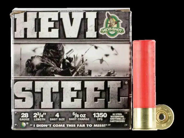 Hevishot 62804 Hevi-Steel 28 Gauge 2.75″ 5/8 oz 4 Shot 25 Bx/ 10 Cs