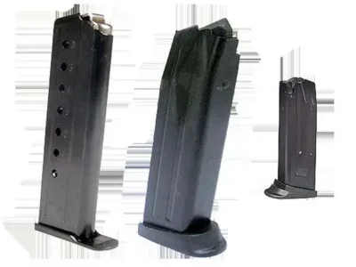 HK 215982S OEM Black Detachable with Extended Floor Plate 10rd for 9mm Luger H&K P2000, USP Compact