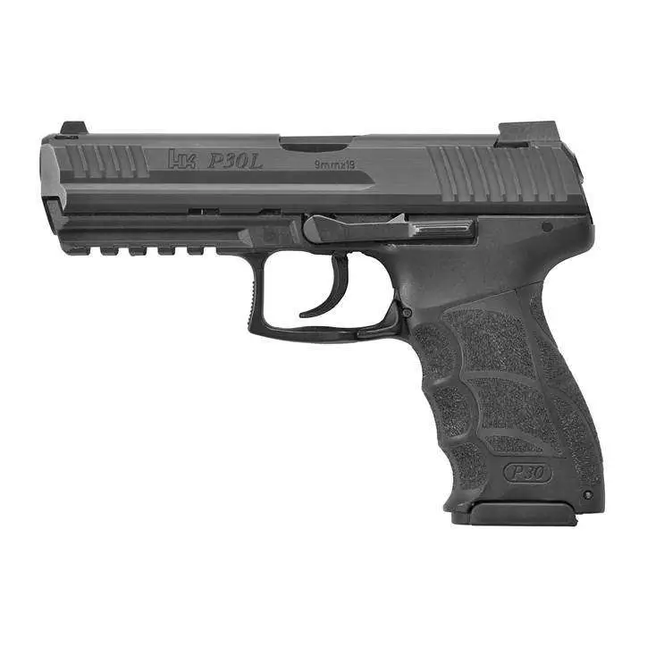 HK 81000118 P30L V1 9mm Luger 4.45″ 10+1 Black Black Steel Long Slide Black Inte HK 81000118 P30L V1 9mm Luger 4.45″ 10+1 Black Black Steel Long Slide Black Inte