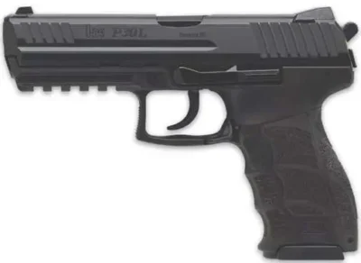 HK 81000119 P30L V3 9mm Luger 4.45″ 17+1 Black Polymer Frame, Black Interchangeable Backstrap Grip