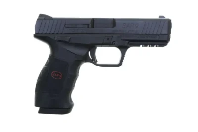 Sar USA SAR9BL SAR9  9mm Luger 4.40″ 17+1 Black Black Black Interchangeable Back