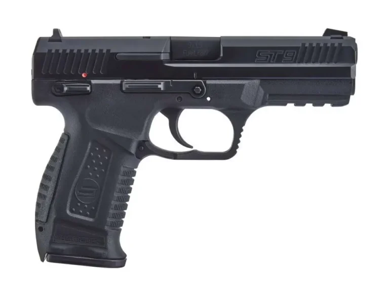 Sar USA ST9BL ST9  9mm Luger 4.50″ 17+1 Black Black Steel Black Interchangeable