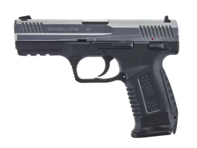 Sar USA ST45STS ST45  45 ACP 4.50″ 12+1 TB Black Stainless Steel Black Interchan