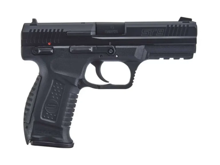 Sar USA ST45BL ST45  45 ACP 4.50″ 12+1 Black Black Steel Black Interchangeable B