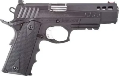 ATI ATIGFXH9 FX9 Hybrid 9mm Luger 5″ 10+1 Black Nitride Steel Black Polymer Grip