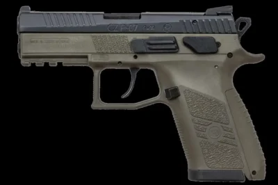 CZ 91077 P-07 Full-Size 9mm Luger 3.75″ 15+1 OD Green OD Green Polymer Grip Nigh