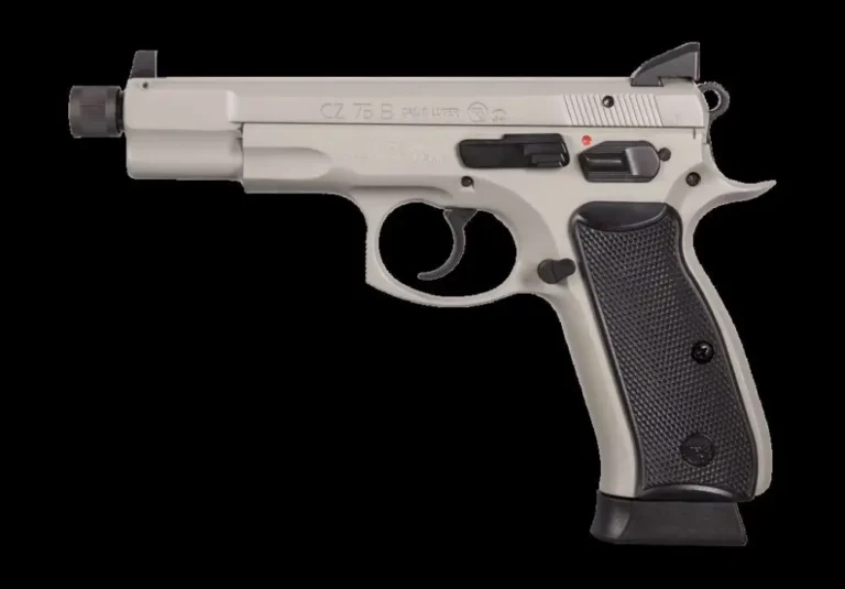 CZ 91235 CZ 75 Omega 9mm Luger 5.20″ 18+1 Gray Black Polymer Grip