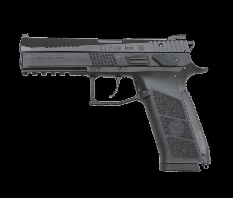 CZ-USA 91620 P-09 9mm Luger 19+1 4.54″ Cold Hammer Forged Barrel, Black Nitride Inside Railed Slide, Black Polymer Frame w/Picatinny Rail, Black Interchangeable Backstrap Grips