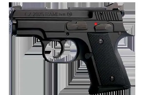 CZ 91750 CZ 2075  9mm Luger 3″ 14+1 Black Black Rubber Grip