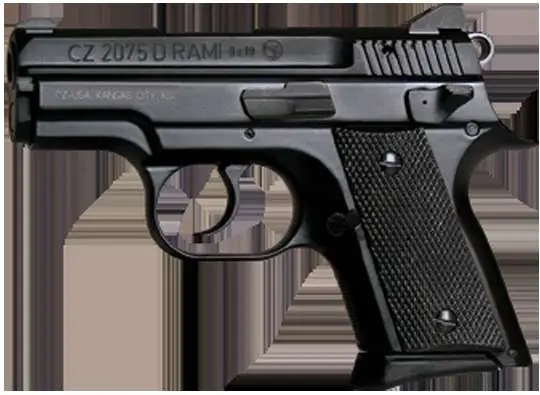 CZ 91754 CZ 2075 RAMI BD 9mm Luger 3.05″ 14+1 Black Rubber Grips Black Steel Sli