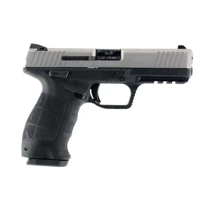Sar USA SAR9ST10 SAR9  9mm Luger 4.40″ 10+1 Black Stainless Steel Black Intercha