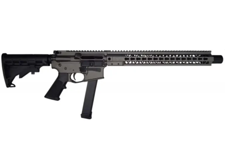 10 RING MKTG / WRJ LLC A0911633 BM-9 9mm Luger 16″ 33+1 Tungsten Gray Cerakote A 10 RING MKTG / WRJ LLC A0911633 BM-9 9mm Luger 16″ 33+1 Tungsten Gray Cerakote A