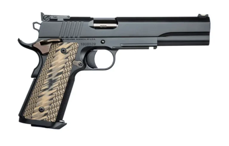 Dan Wesson 01853 Kodiak  10mm Auto 6.03″ 8+1 Black Duty Black Slide Brown G10 Gr