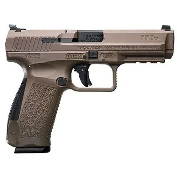 Century HG4865DN TP9SF  9mm Luger 4.46″ 18+1 Flat Dark Earth Cerakote Black Inte