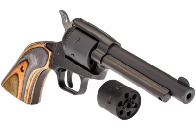 Heritage Mfg SRR22MBS4 Rough Rider Small Bore 22LR,22 WMR 6 Round 4.75″ Black Bl