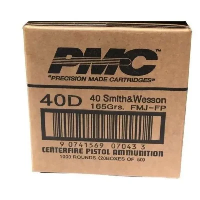 BRONZE 40 S&W 165 GR FMJ FP 1000 RD Case