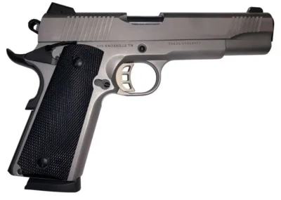 SDS Imports 1911DSS45 1911-S  45 ACP 5″ 8+1 Stainless Steel Black Polymer Grip