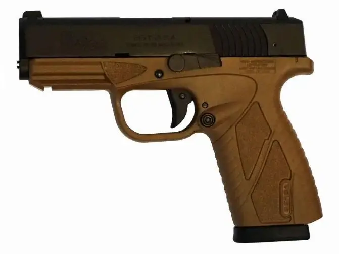 Bersa BP9DECC BPCC Concealed Carry 9mm Luger 3.30″ 8+1 Flat Dark Earth Black Ste