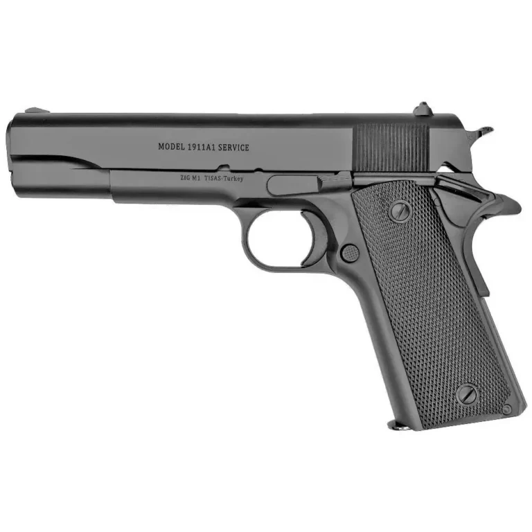 Llama LM145B 1911 Max-I 45 ACP 5″ 8+1 Matte Blued Hardwood Grip