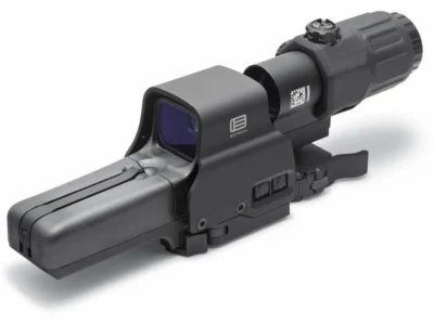 Eotech HHSIII Hybrid Sight III Magnifier Combo 3x 68 MOA Ring/2 1 MOA Red Dot Bl