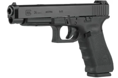 Glock PG3430103 G34 Gen 4 9mm Luger 5.31″ 17+1 Black Black Interchangeable Backs