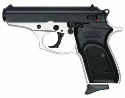 Bersa T380DT8 Thunder 380 380 ACP 3.50″ 8+1 Nickel Black Steel Slide Black Polym