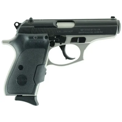 Bersa T380DT8CT Thunder 380 380 ACP 3.50″ 8+1 Nickel Black Polymer/Crimson Trace