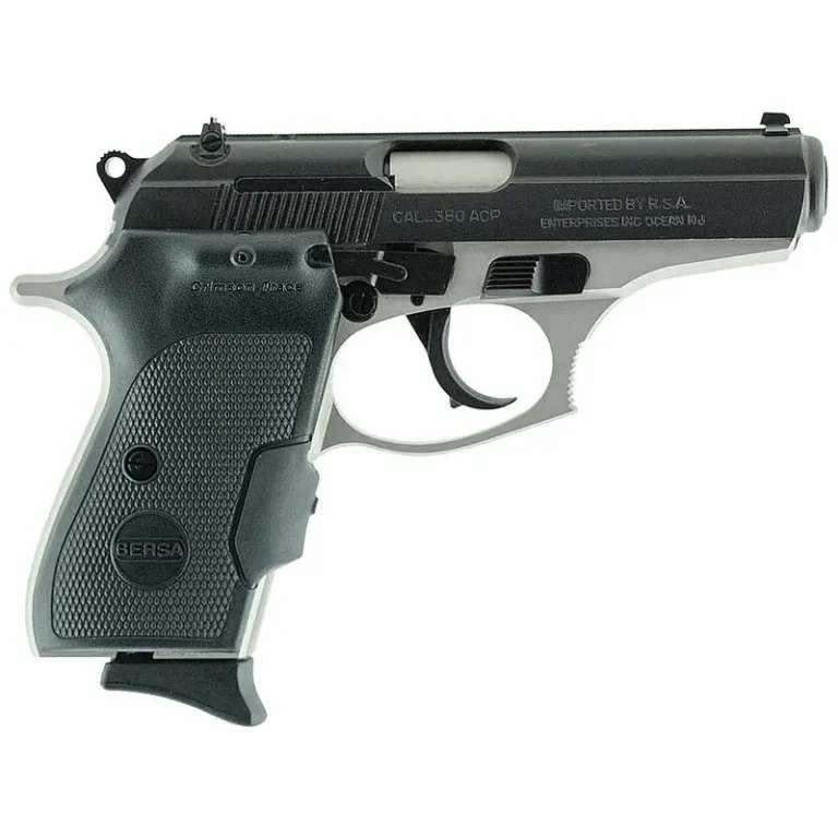 Bersa T380DT8CT Thunder 380 380 ACP 3.50″ 8+1 Nickel Black Polymer/Crimson Trace