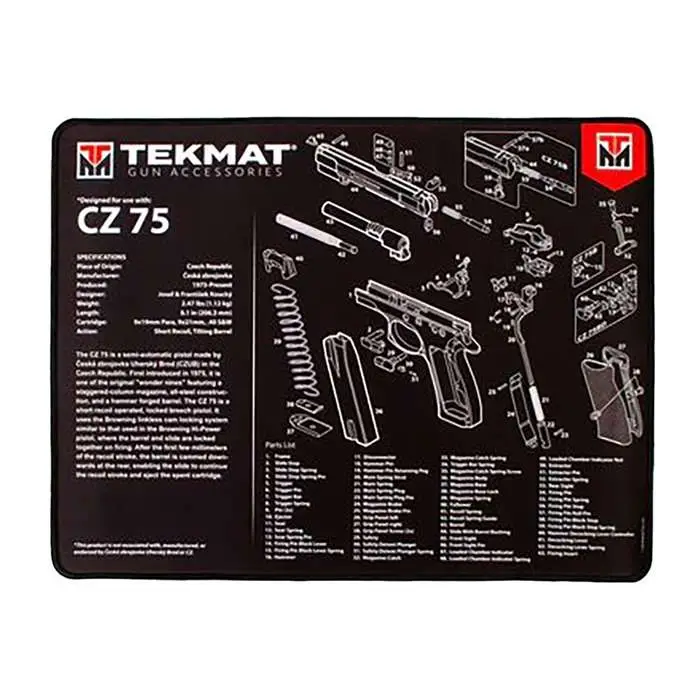 BECK TEK, LLC (TEKMAT) R20CZ75 CZ-75 Ultra Premium Cleaning Mat CZ-75 Parts Diag BECK TEK, LLC (TEKMAT) R20CZ75 CZ-75 Ultra Premium Cleaning Mat CZ-75 Parts Diag
