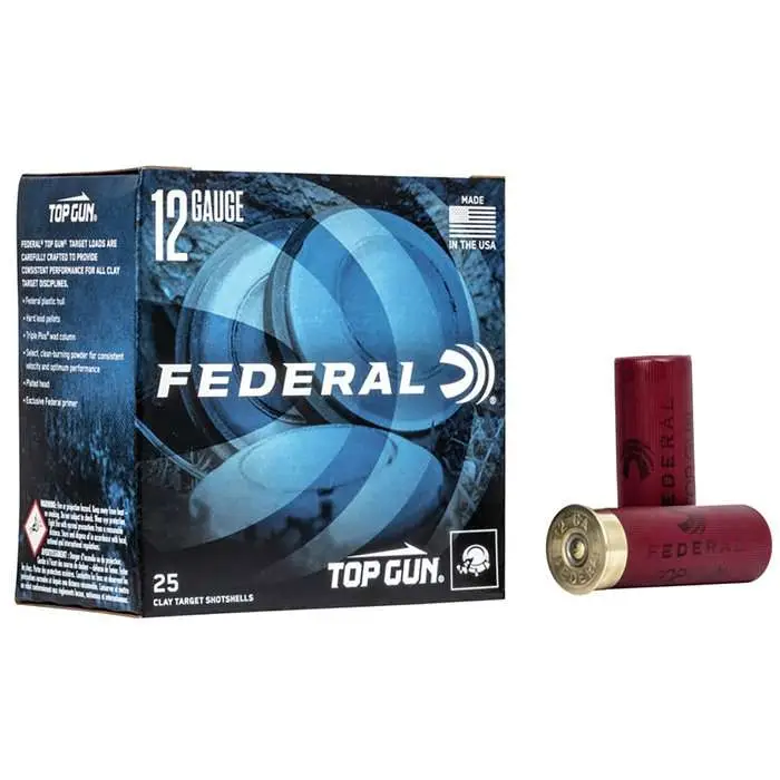 Federal TG12275 Top Gun 12 Gauge 2.75″ 1 oz 7.5 Shot 25 Bx/ 10 Cs Federal TG12275 Top Gun 12 Gauge 2.75″ 1 oz 7.5 Shot 25 Bx/ 10 Cs
