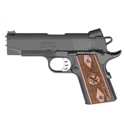 Springfield Armory PI9125L 1911 Range Officer Compact 9mm Luger 4″ 8+1 Black Har