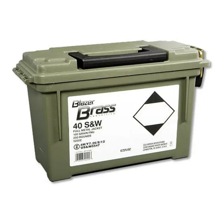 CCI 52202 Blazer Brass 40 S&W 180 gr Full Metal Jacket (FMJ) 250 Bx/ 1 Cs (Plano CCI 52202 Blazer Brass 40 S&W 180 gr Full Metal Jacket (FMJ) 250 Bx/ 1 Cs (Plano