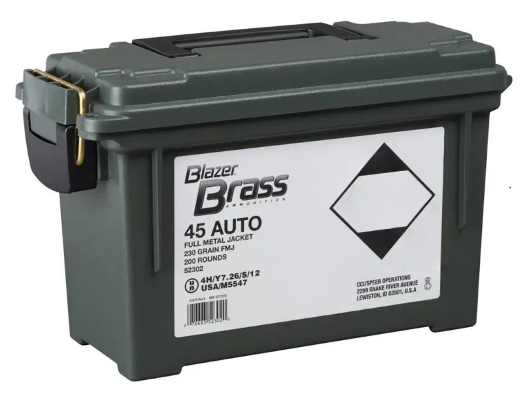 CCI 52302 Blazer Brass 45 ACP 230 gr Full Metal Jacket (FMJ) 200 Bx/ 1 Cs (Plano CCI 52302 Blazer Brass 45 ACP 230 gr Full Metal Jacket (FMJ) 200 Bx/ 1 Cs (Plano