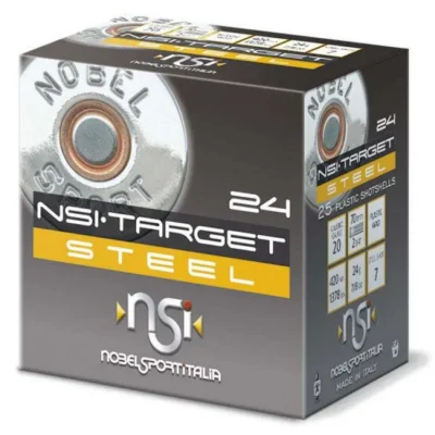 NSI Target Steel 20 gauge 2 5/8″ 7/8 Oz #7 Shot 1378fps 25/Rd