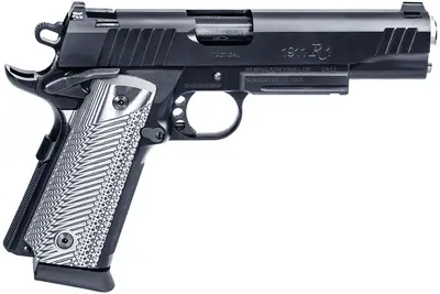 Remington Firearms 96488 1911 R1 Tactical 45 ACP 5″ 15+1 Black PVD Black G10 Gri