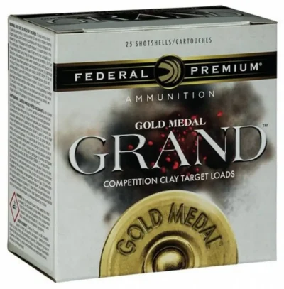 Federal GMT1148 Premium Gold Medal Grand Plastic 12 Gauge 2.75″ 1 1/8 oz 8 Shot