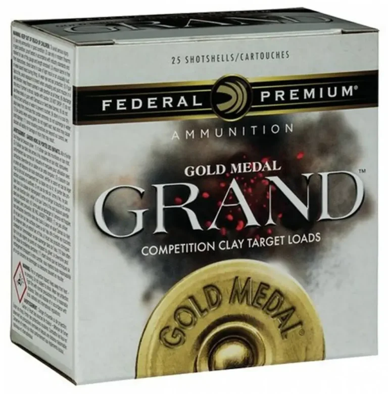 Federal GMT1148 Premium Gold Medal Grand Plastic 12 Gauge 2.75″ 1 1/8 oz 8 Shot Federal GMT1148 Premium Gold Medal Grand Plastic 12 Gauge 2.75″ 1 1/8 oz 8 Shot